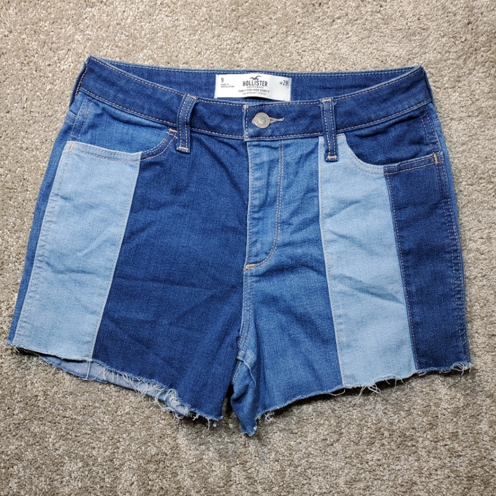 Hollister Women's Blue Denim Shorts Size 9
